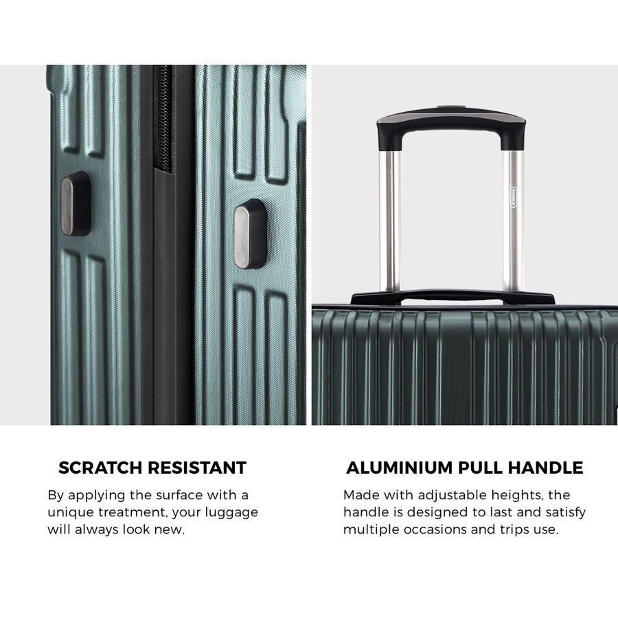 Mazam 28" Luggage Suitcase Trolley Set Travel TSA Lock Storage ABS Case Green