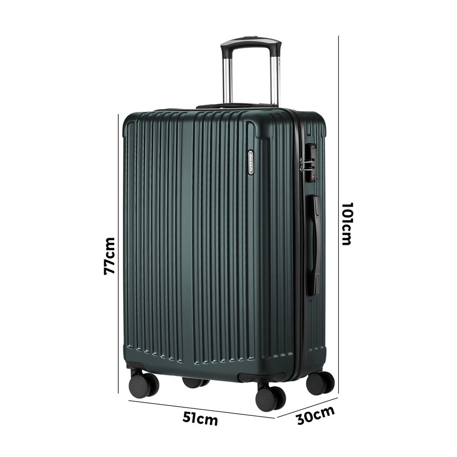 Mazam 28" Luggage Suitcase Trolley Set Travel TSA Lock Storage ABS Case Green