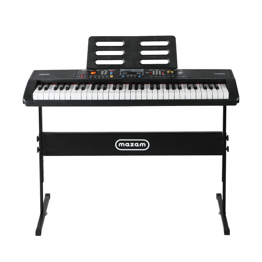 Mazam 61 Keys Electronic Piano Keyboard Electric Keyboards With Stand Holder Microphone Beginner Kids Gift