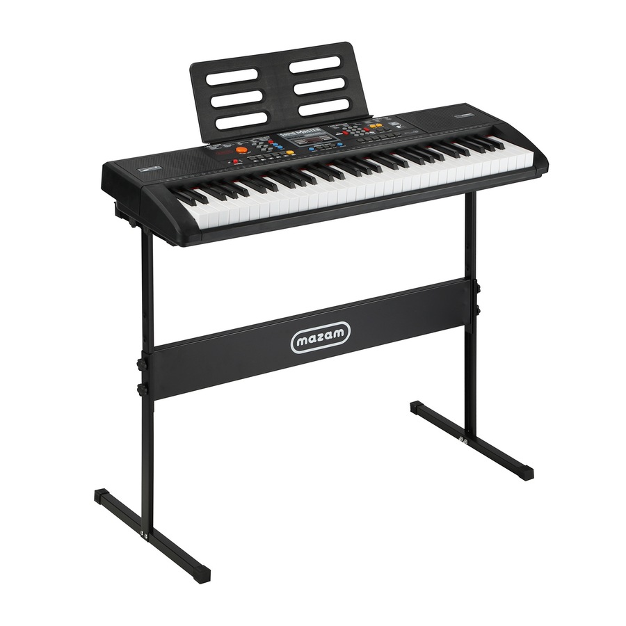 Mazam 61 Keys Electronic Piano Keyboard Electric Keyboards With Stand Holder Microphone Beginner Kids Gift