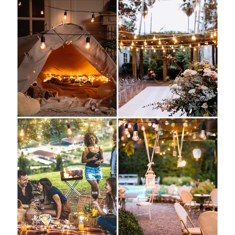 Mazam 80M LED Festoon String Lights Christmas Wedding Party Outdoor Waterproof