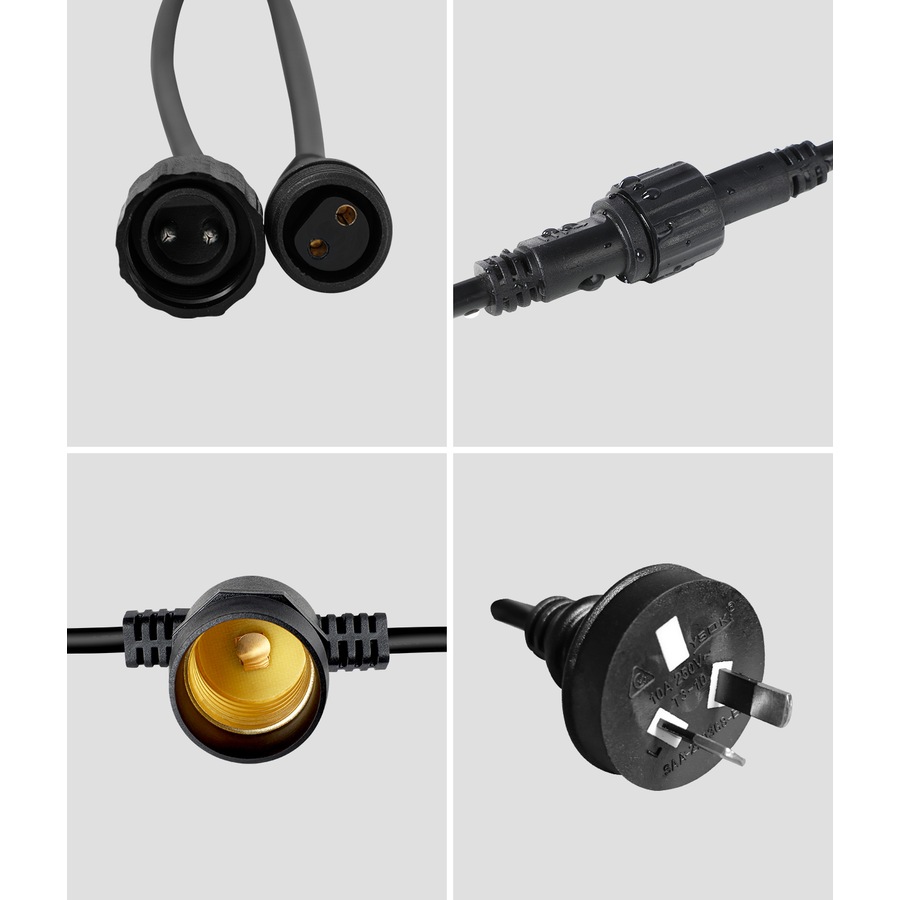 Mazam 80M LED Festoon String Lights Christmas Wedding Party Outdoor Waterproof