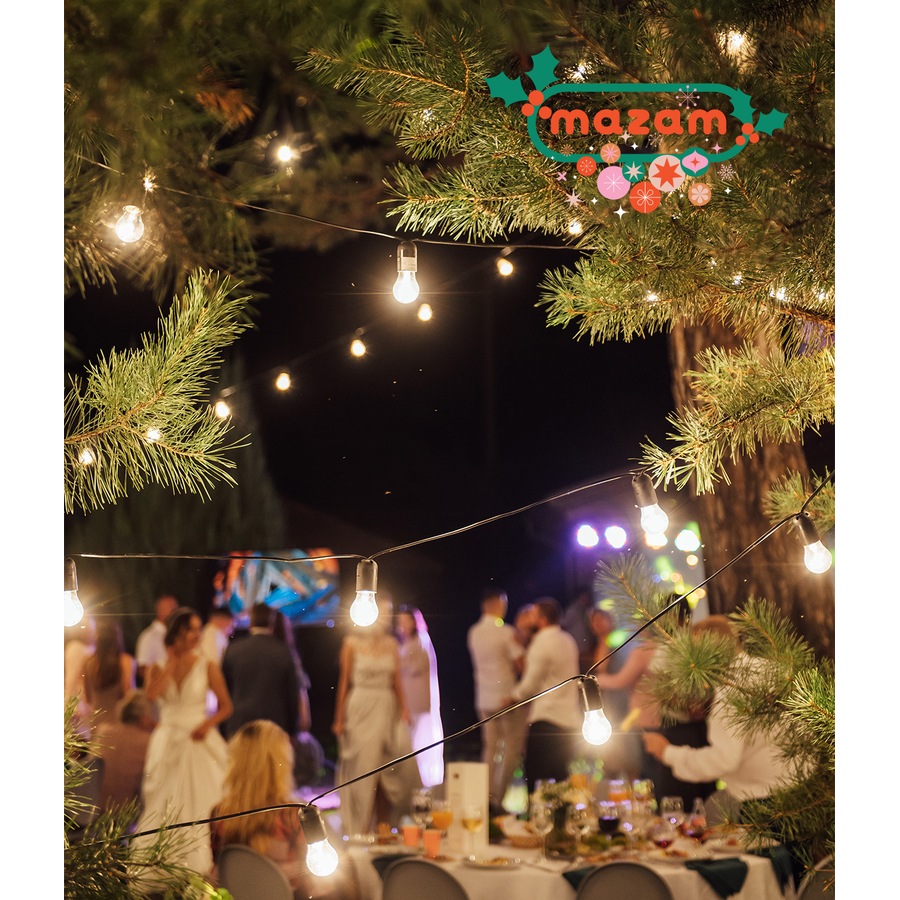 Mazam 80M LED Festoon String Lights Christmas Wedding Party Outdoor Waterproof