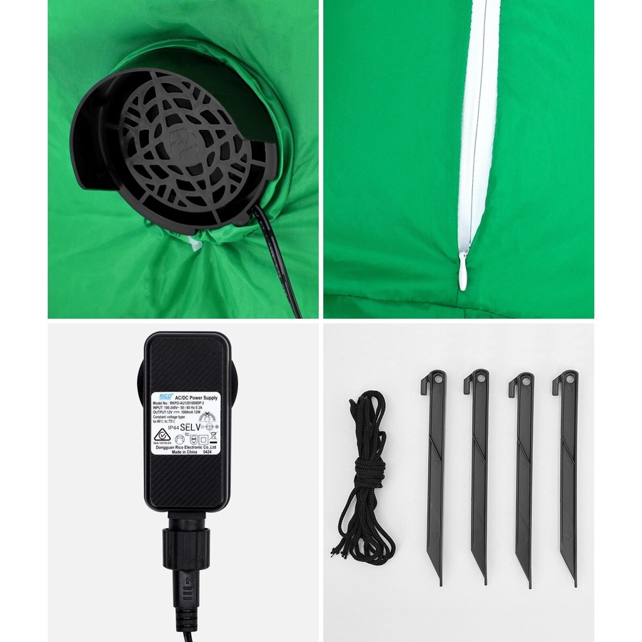 Tinseltown Christmas Inflatable Dinosaur 1.8M Xmas LED Lights Outdoor Decoration