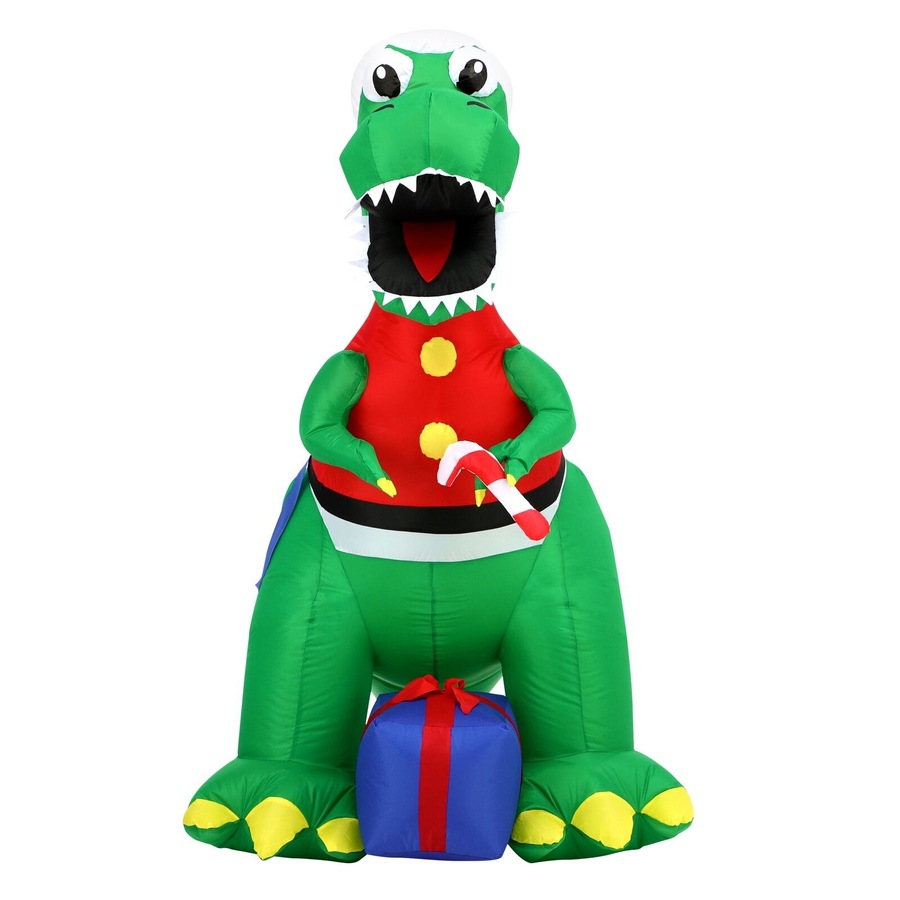 Tinseltown Christmas Inflatable Dinosaur 1.8M Xmas LED Lights Outdoor Decoration