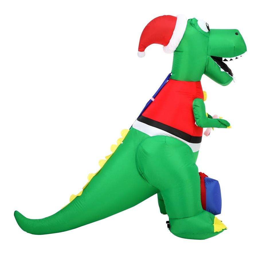 Tinseltown Christmas Inflatable Dinosaur 1.8M Xmas LED Lights Outdoor Decoration