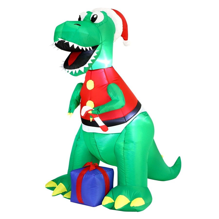 Tinseltown Christmas Inflatable Dinosaur 1.8M Xmas LED Lights Outdoor Decoration