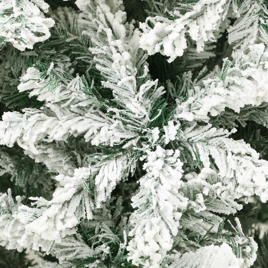 2.1M Christmas Tree Tinseltown 7FT Xmas Trees Decor White Snow Flocked 900 Tips