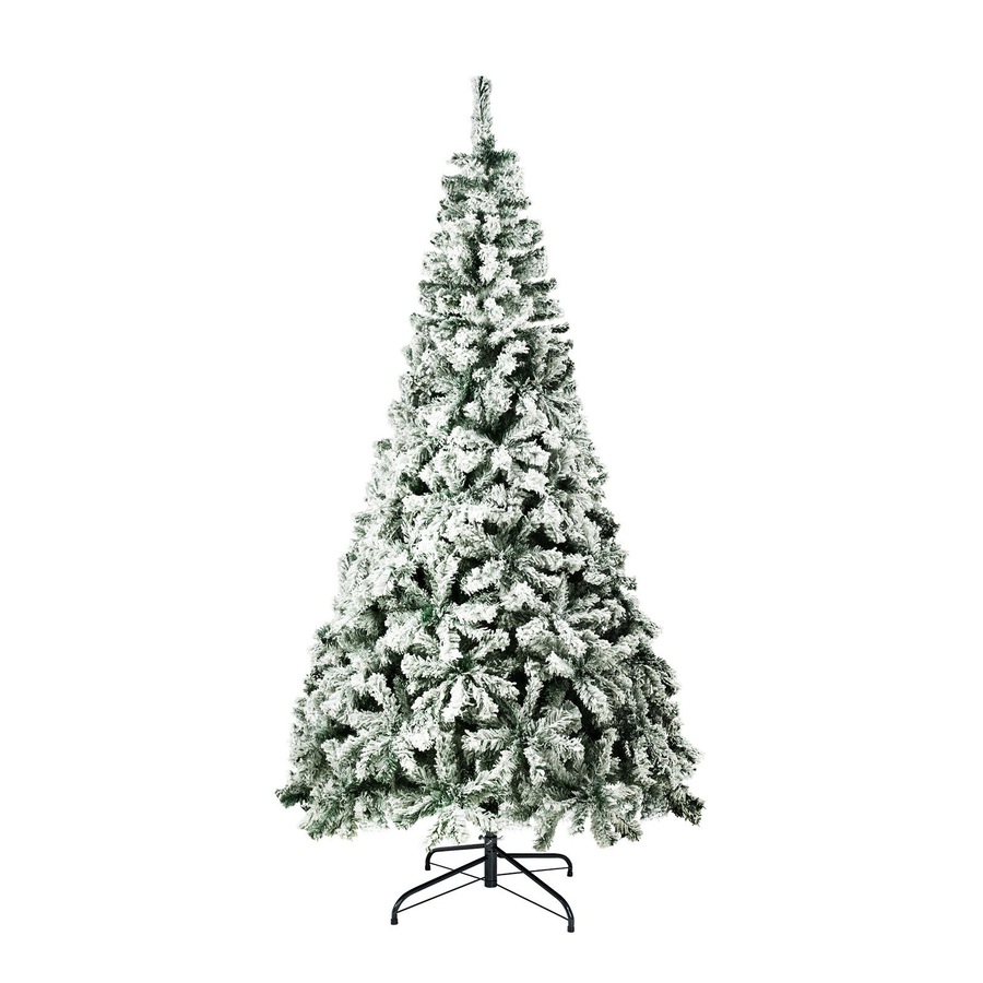 2.1M Christmas Tree Tinseltown 7FT Xmas Trees Decor White Snow Flocked 900 Tips