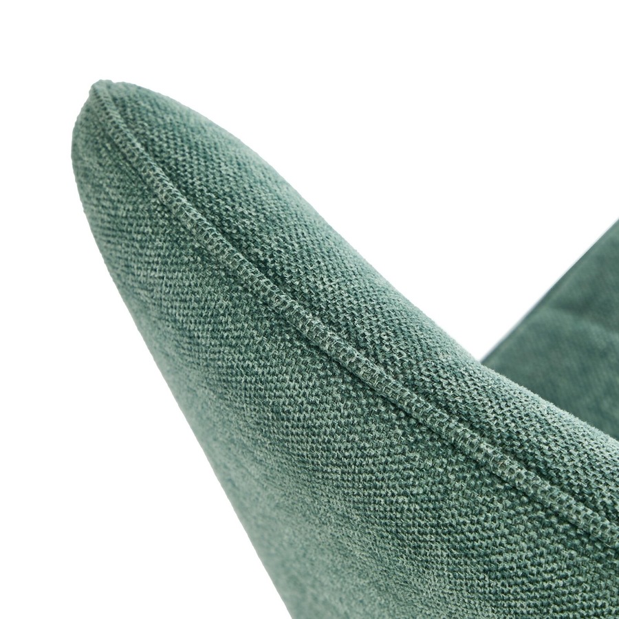 Oikiture 8x Dining Chair Kitchen Seat Linen Fabric Accent Chair Green