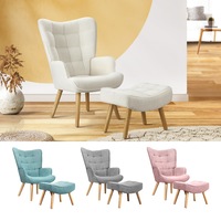 Oikiture Armchair Lounge Chair Armchairs Ottoman Accent Armchairs Sofa Chairs