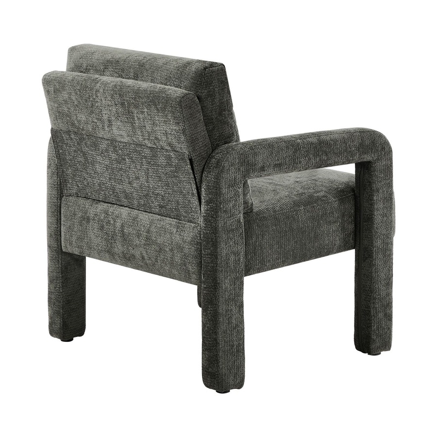 Oikiture Armchair Velvet Accent Chairs 1 Seater Lounge Sofa Chair Grey