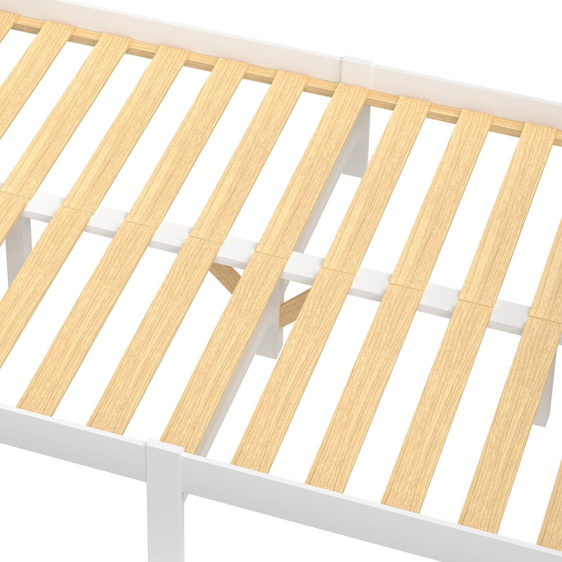 Buy Oikiture Bed Frame Double Wooden Kids Adults Beds - MyDeal