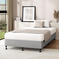 203x107 Oikiture Bed Frame King Single Bed Base Platform Grey