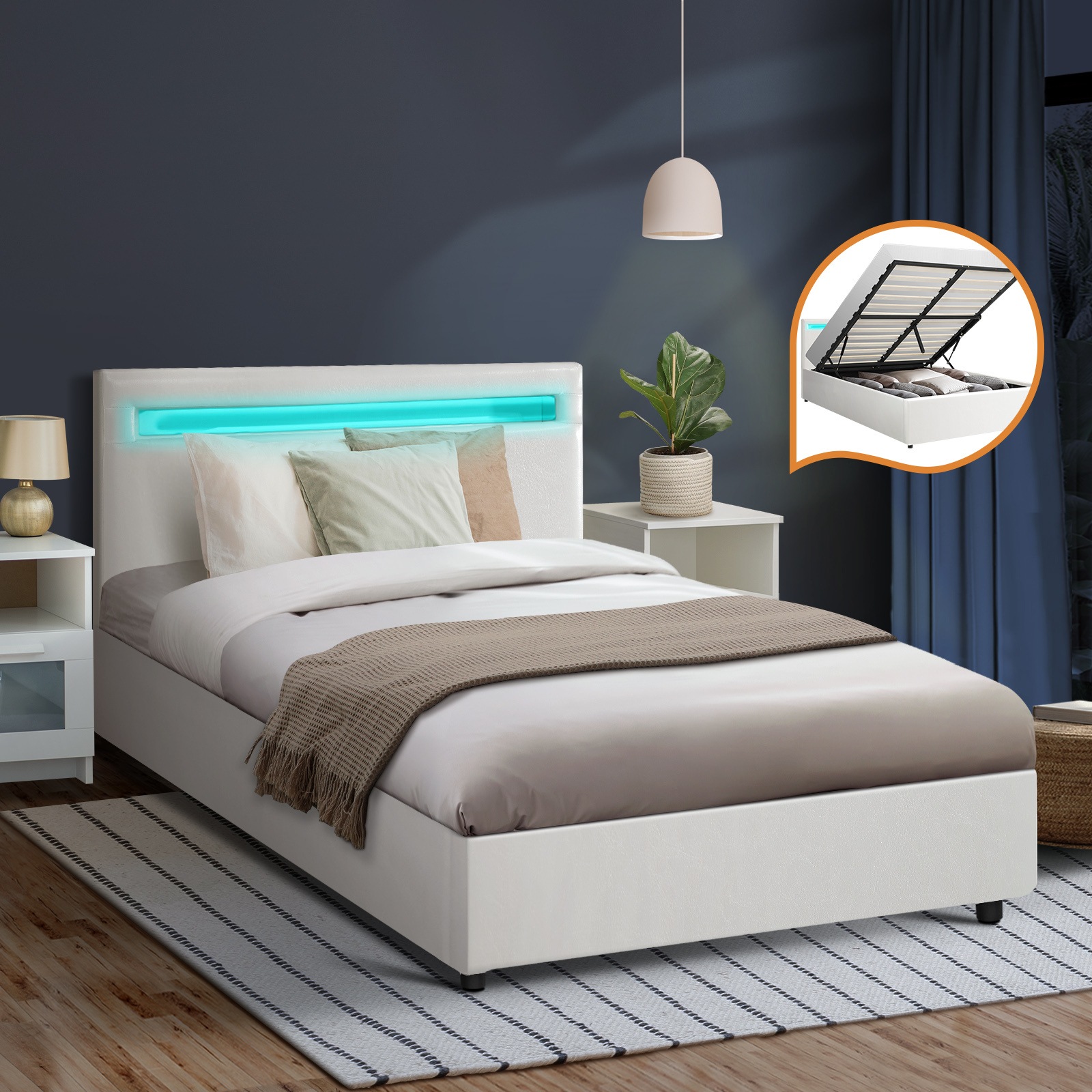 King Single Bed Bed Frames Bedroom Furniture MyDeal Australia