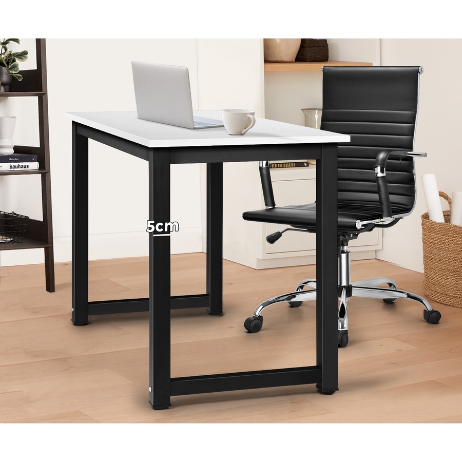 Oikiture Computer Desk Study Office Table Workstation Laptop Desks Home 120cm