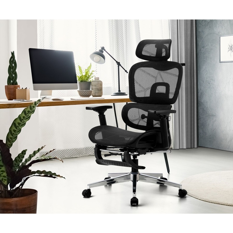 Oikiture Ergonomic Office Chair Mesh Executive Seat Computer Chairs Black