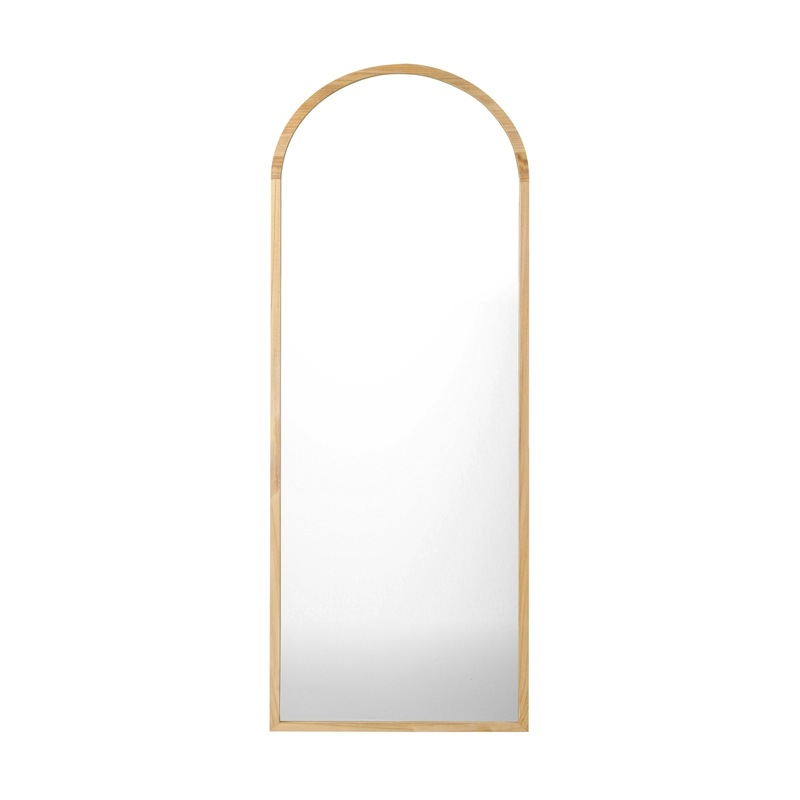 Buy Oikiture Wooden Full Length Mirror 166x60cm Arched Dressing Floor