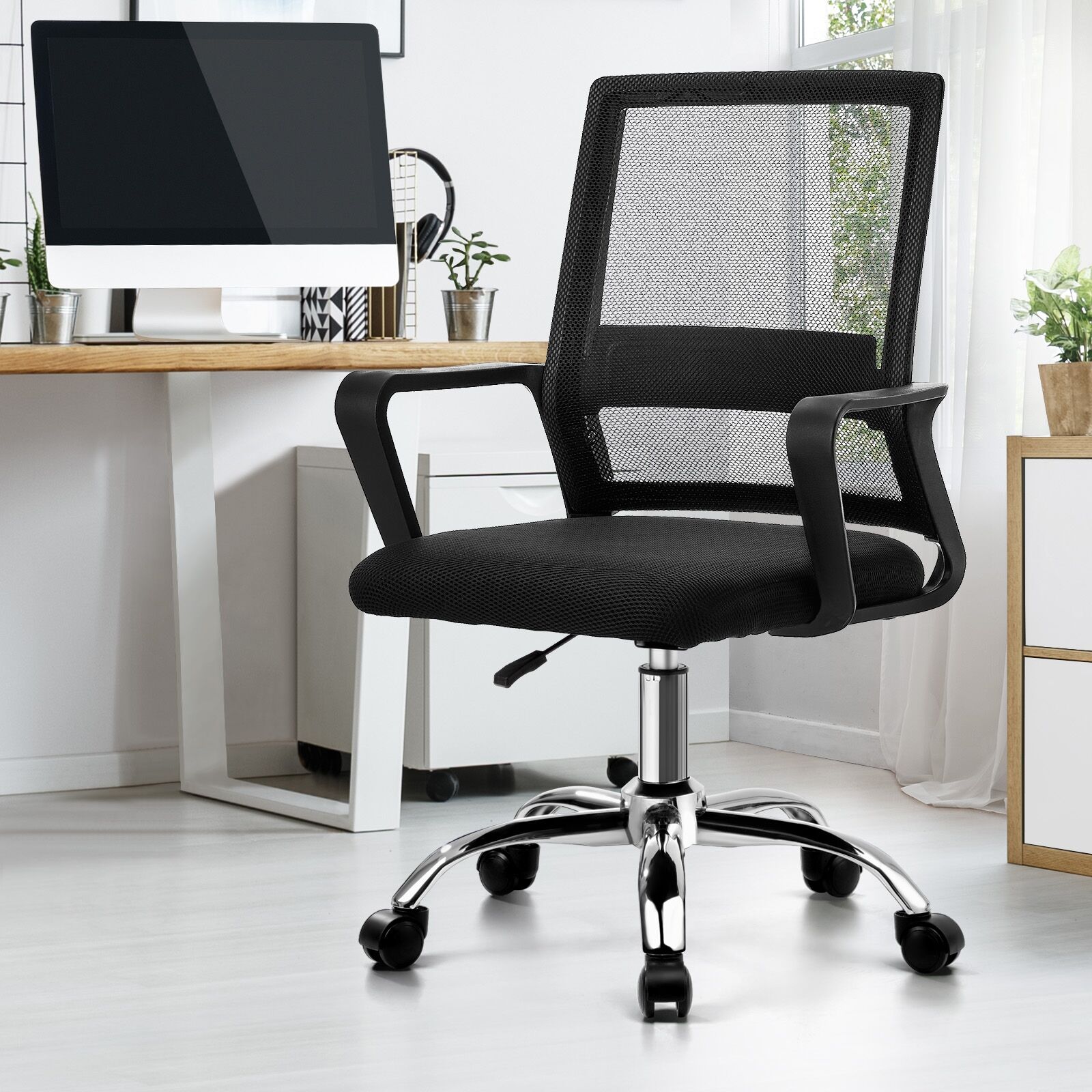 Buy Oikiture Mesh Office Chair Executive Computer Seat Study Work ...