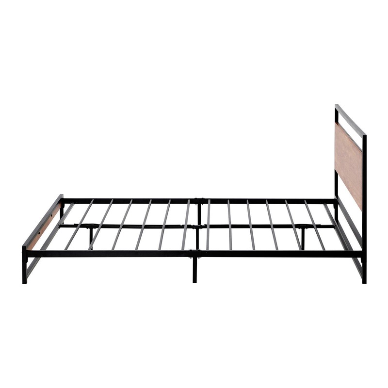 Buy Oikiture Metal Bed Frame Queen Double King Single Size Beds Base Platform Wood MyDeal