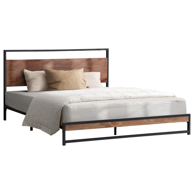 Buy Oikiture Metal Bed Frame Queen Double King Single Size Beds Base