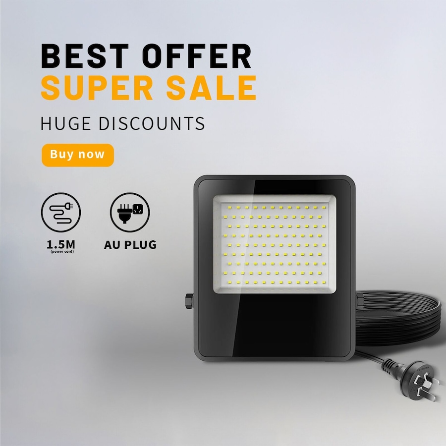Outway 4x LED Flood Light 150W Outdoor Spotlight Cool White Waterproof