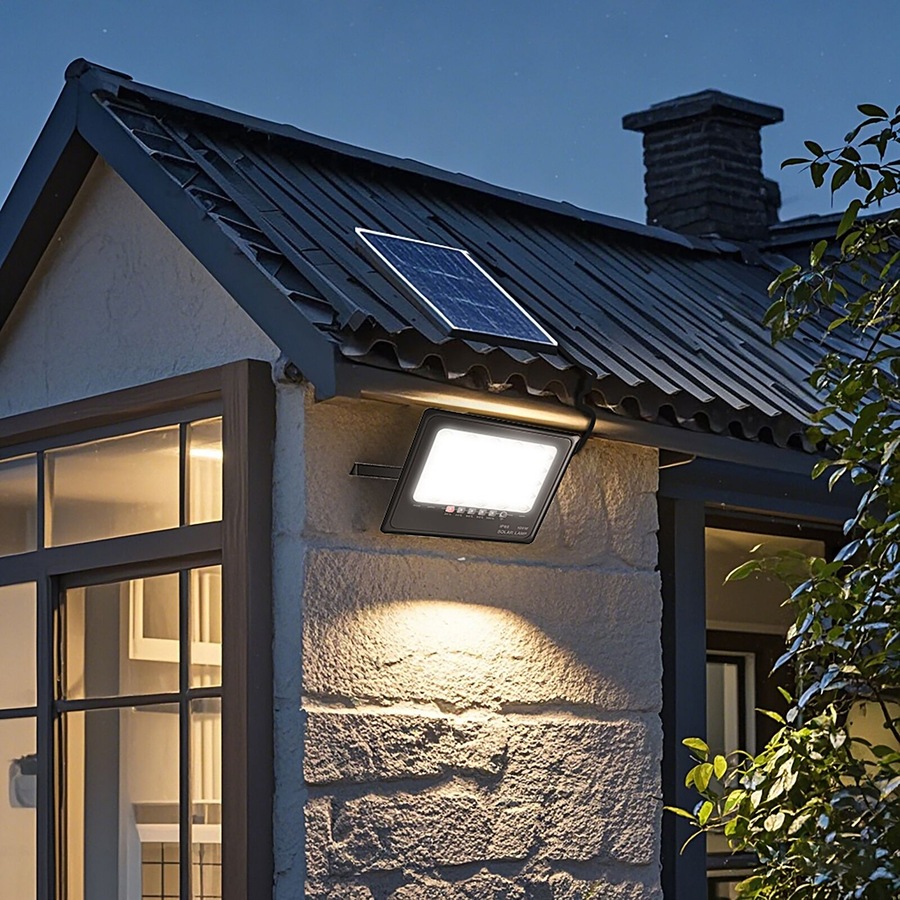 Outway 4x Solar Flood Light LED 50W Motion Sensor Outdoor Garden Security Light