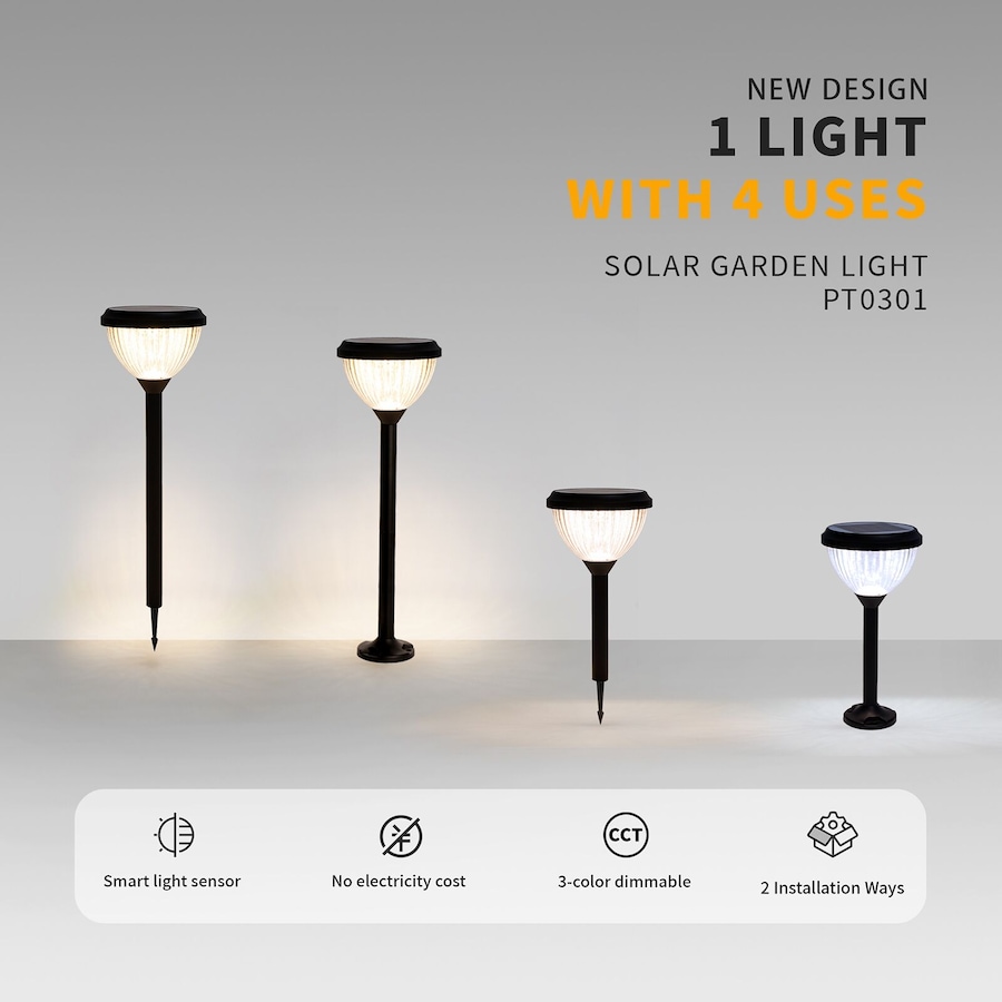 Outway Solar Lawn Light 4-in-1 Outdoor Garden Lights Path Waterproof Lamp