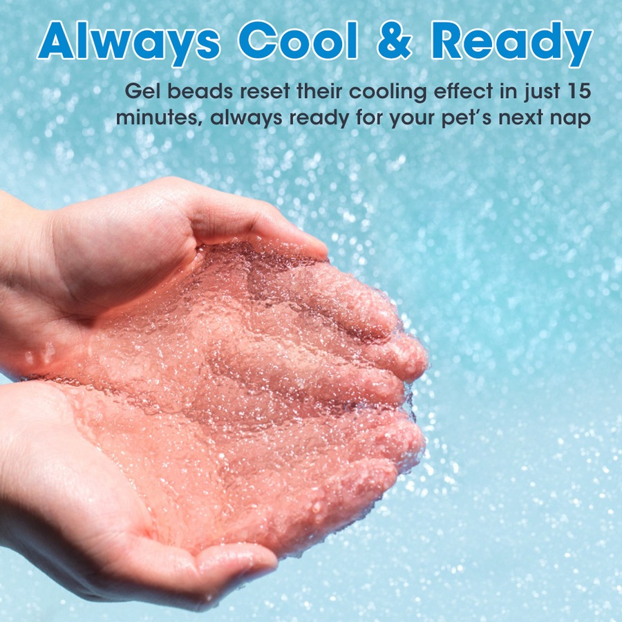 Petzly Pet Cooling Mat Dog Cat Bed Non-Toxic Gel Summer Pad 76x116CM