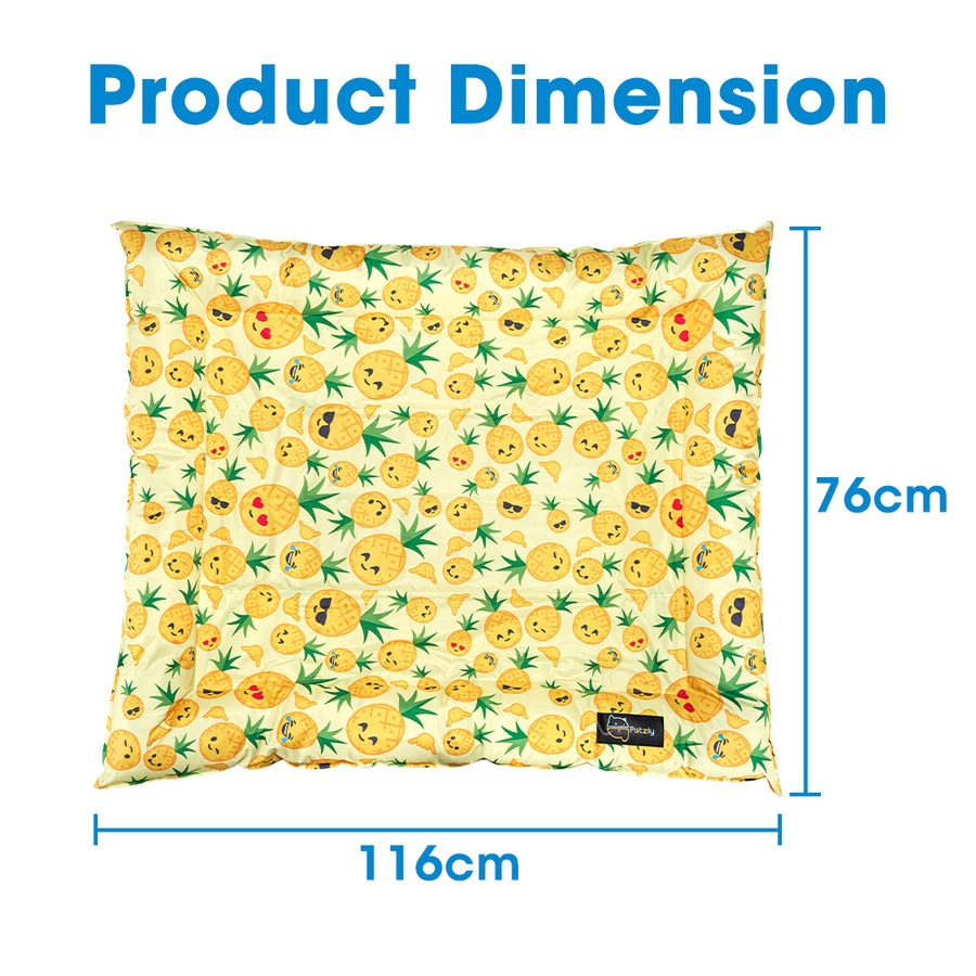 Petzly Pet Cooling Mat Dog Cat Bed Non-Toxic Gel Summer Pad 76x116CM