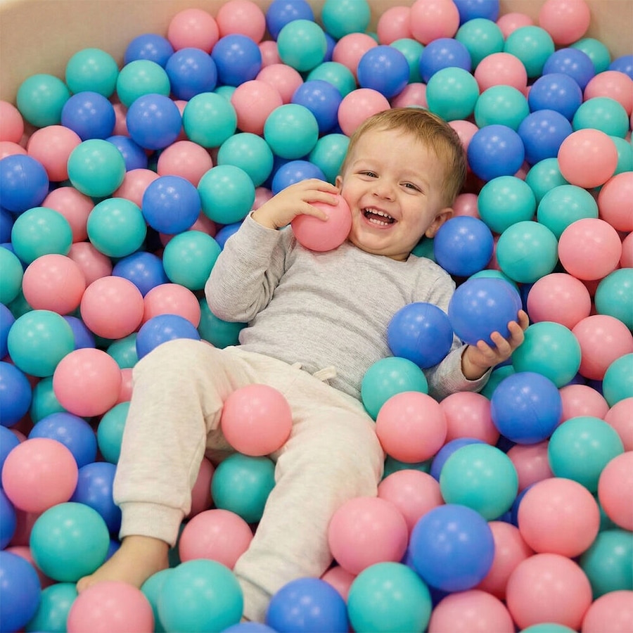 PlayPals 300PCS Ball Pit Balls with Storage Bag Macaron BPA Free Ocean Balls Toy