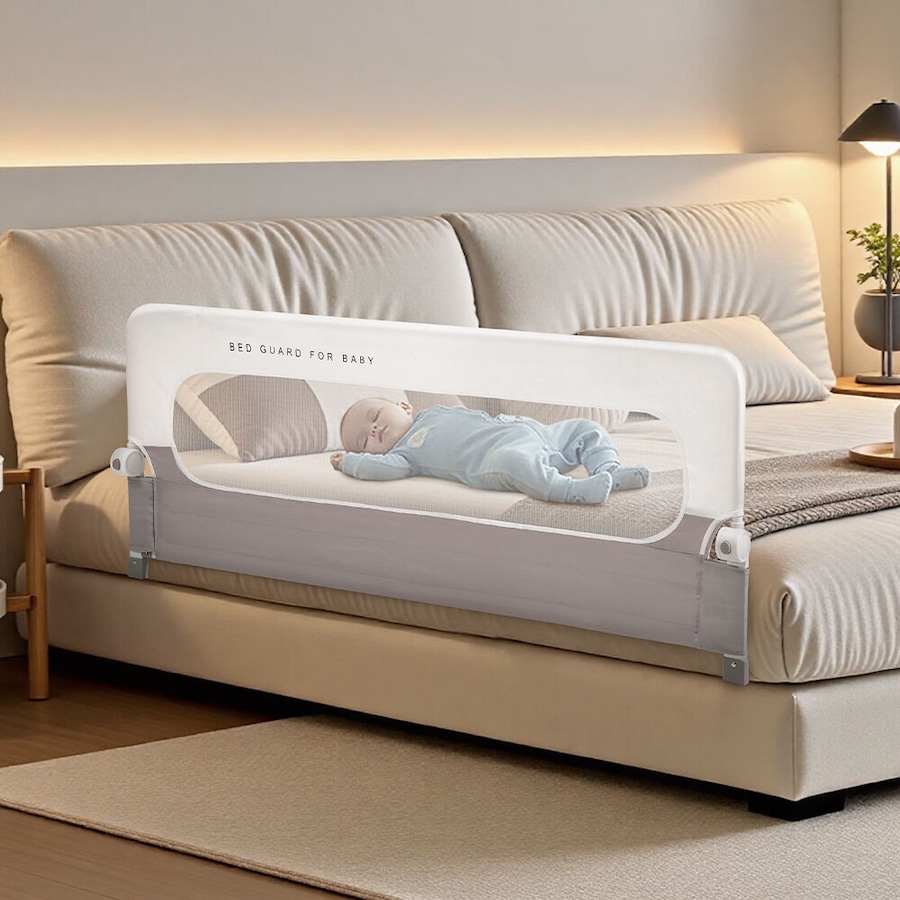 Playpals Baby Bed Rail Adjustable Folding Guard 150x60CM Child Toddler Protect