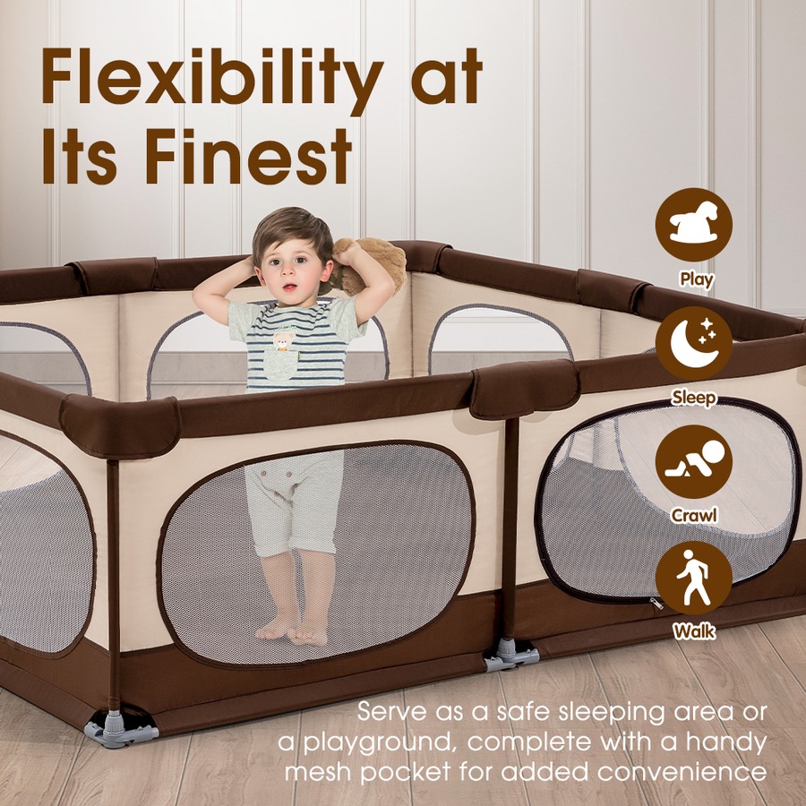 Playpals Baby Playpen Child Safety Gate Kids Playpen Child Play 180X200cm