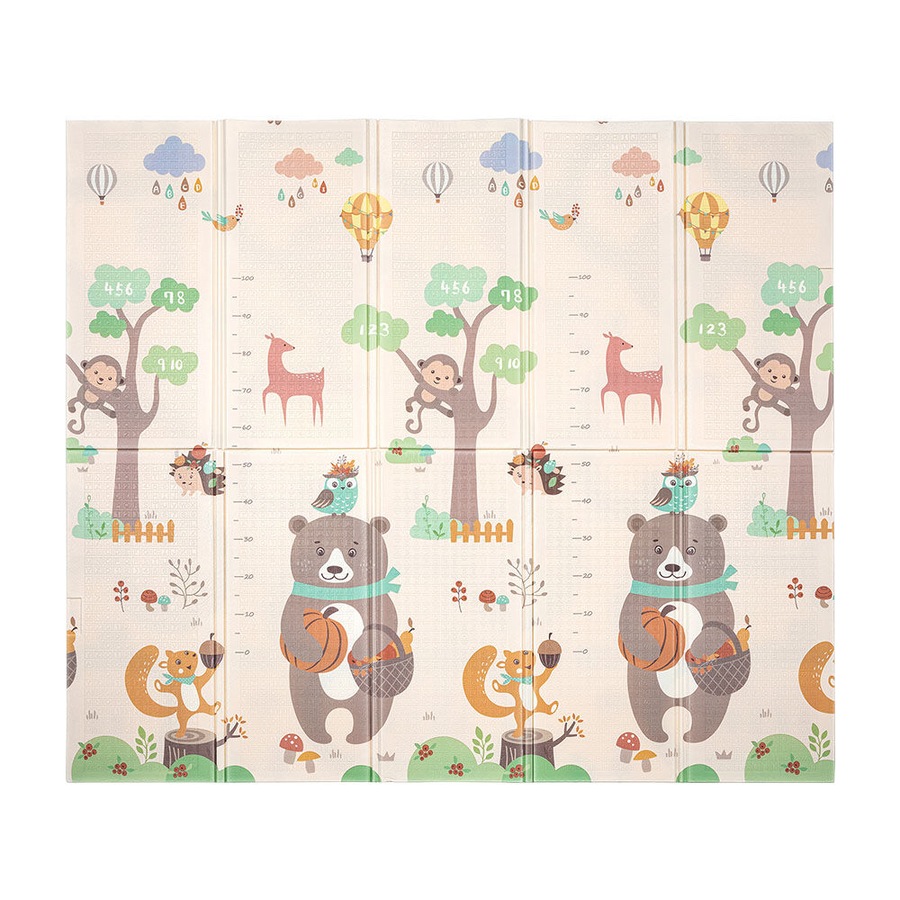 Playpals Kid Play Mat Baby Crawling Double Foldable Pad Non-slip XPE Foam Carpet