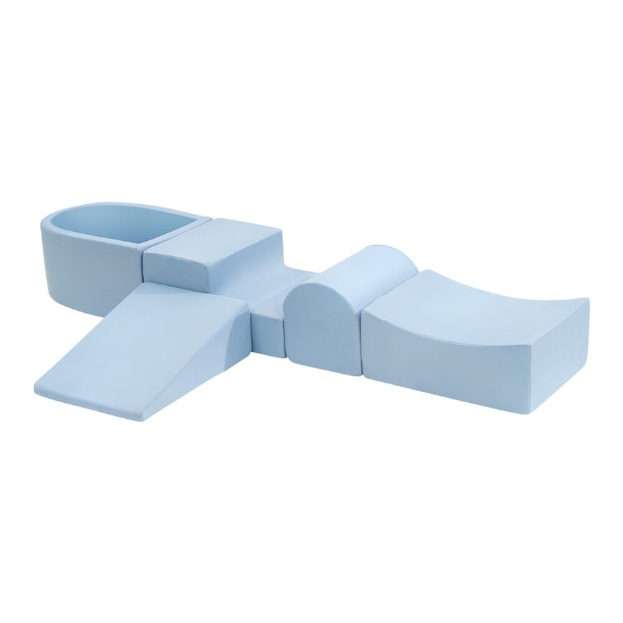 Playpals Kids Climb Crawl Foam Play Set Soft Play Set Activity Toys 5PC Blue