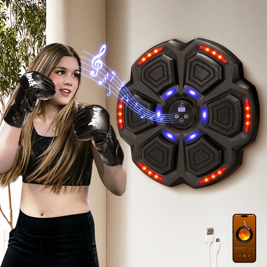 ProPulse Punching Boxing Machine Electronic Music Bluetooth Training 9 Speeds