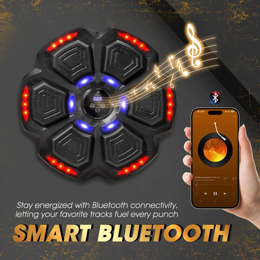 ProPulse Punching Boxing Machine Electronic Music Bluetooth Training 9 Speeds