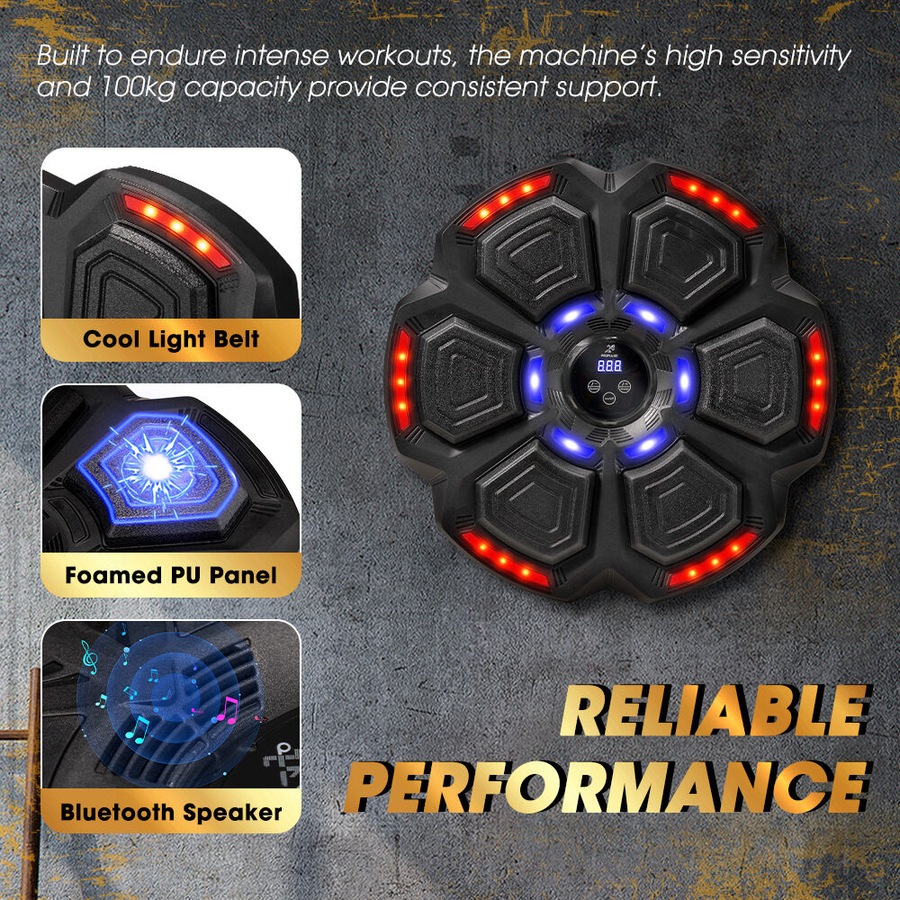 ProPulse Punching Boxing Machine Electronic Music Bluetooth Training 9 Speeds