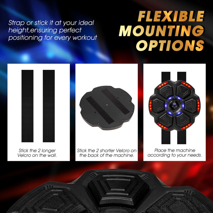 ProPulse Punching Boxing Machine Electronic Music Bluetooth Training 9 Speeds