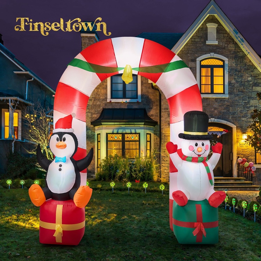 Tinseltown 2.6M Christmas Inflatable Archway Xmas Outdoor Decoration LED Lights