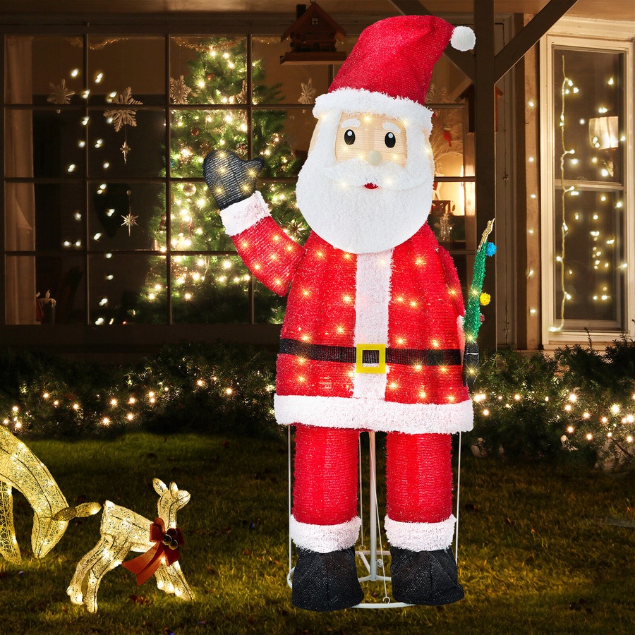 Tinseltown 3D LED Christmas Light 180cm Santa Claus Xmas Decor Indoor Outdoor