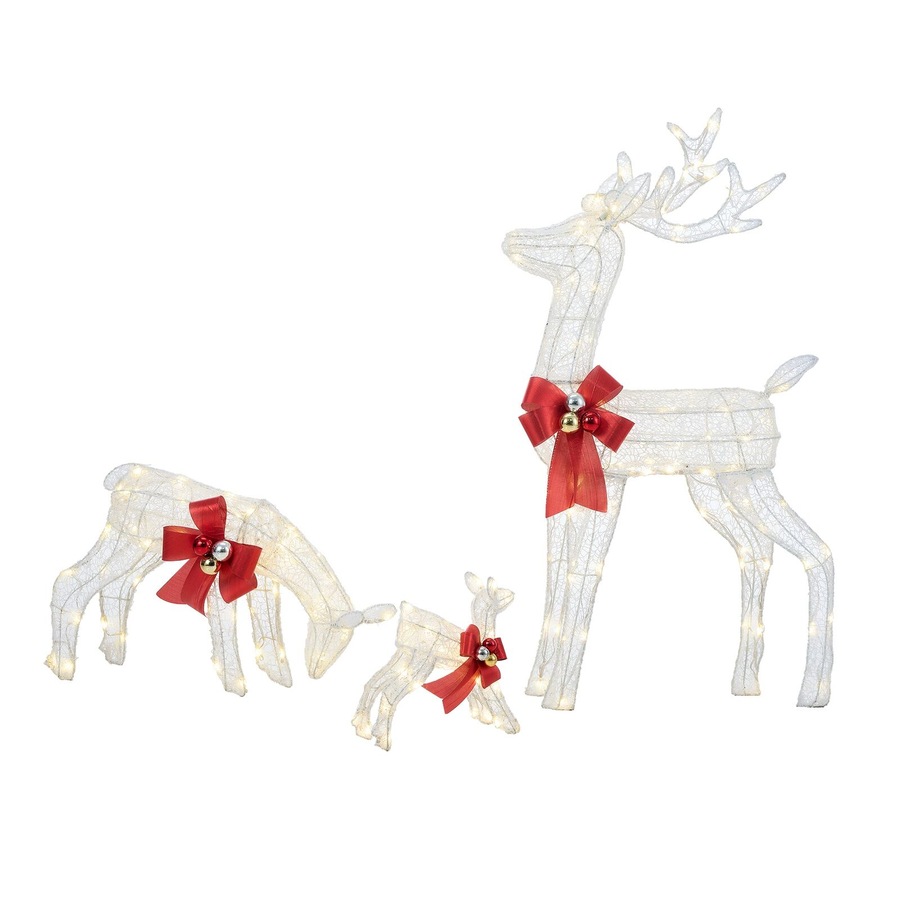 Tinseltown Christmas Lights LED 3PCS Reindeer Family Xmas Decor Indoor Outdoor