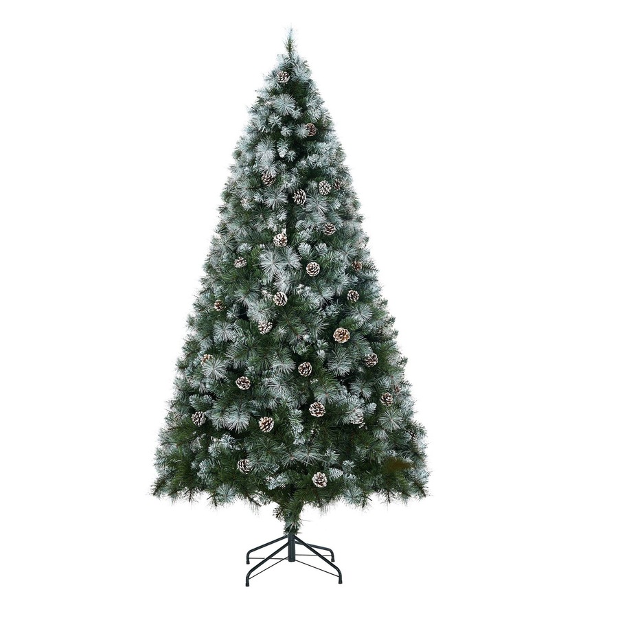 Tinseltown LED Christmas Tree 2.1M 7FT Pre-lit Light 8 Flash Modes Pine Cones