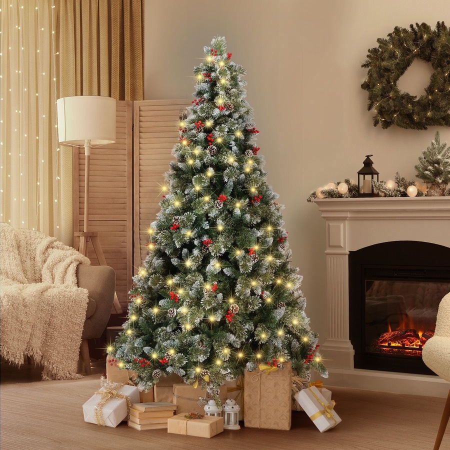 Tinseltown LED Christmas Tree 6FT 1.8M Xmas Trees Decor with Ornaments 950 Tips