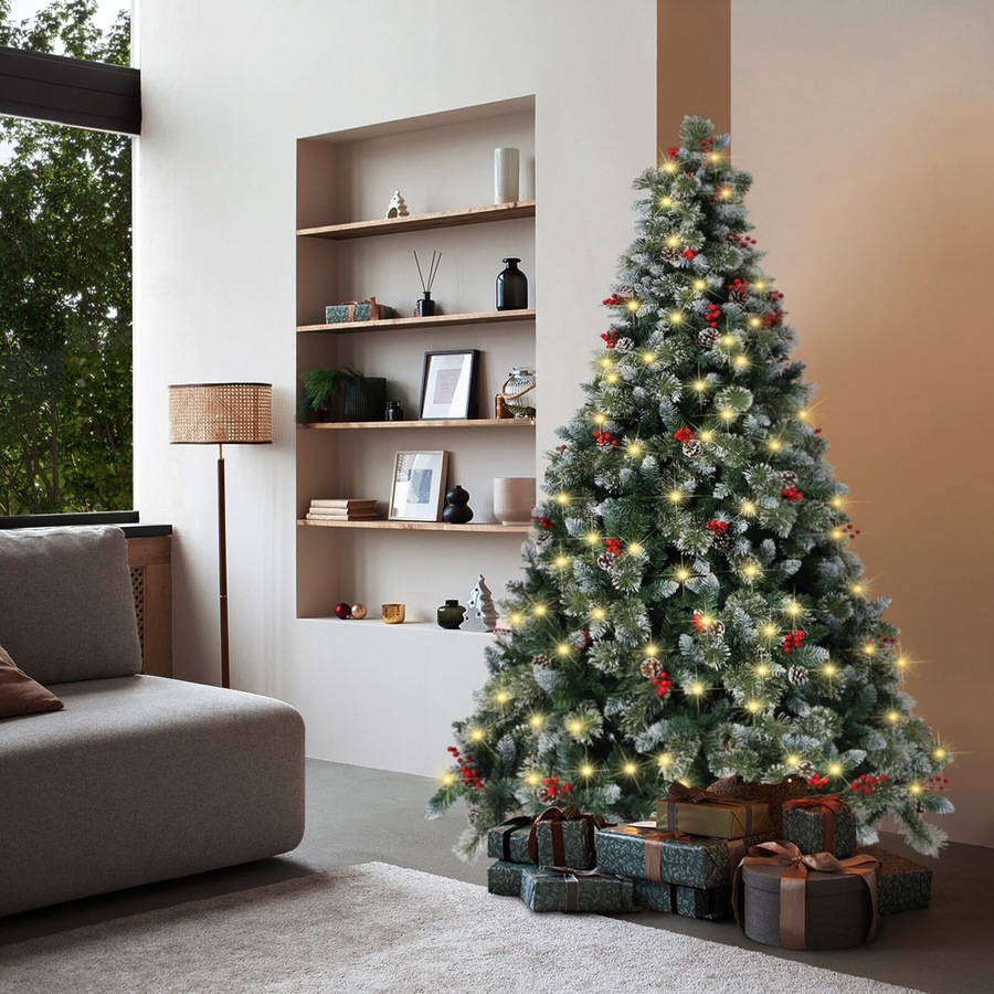 Tinseltown LED Christmas Tree 6FT 1.8M Xmas Trees Decor with Ornaments 950 Tips