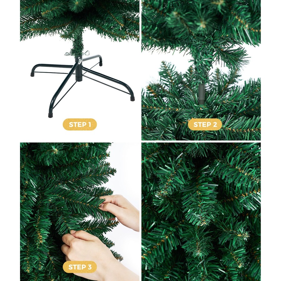 Tinseltown Slim Christmas Tree 1.8M 6FT Xmas Trees Decoration Green