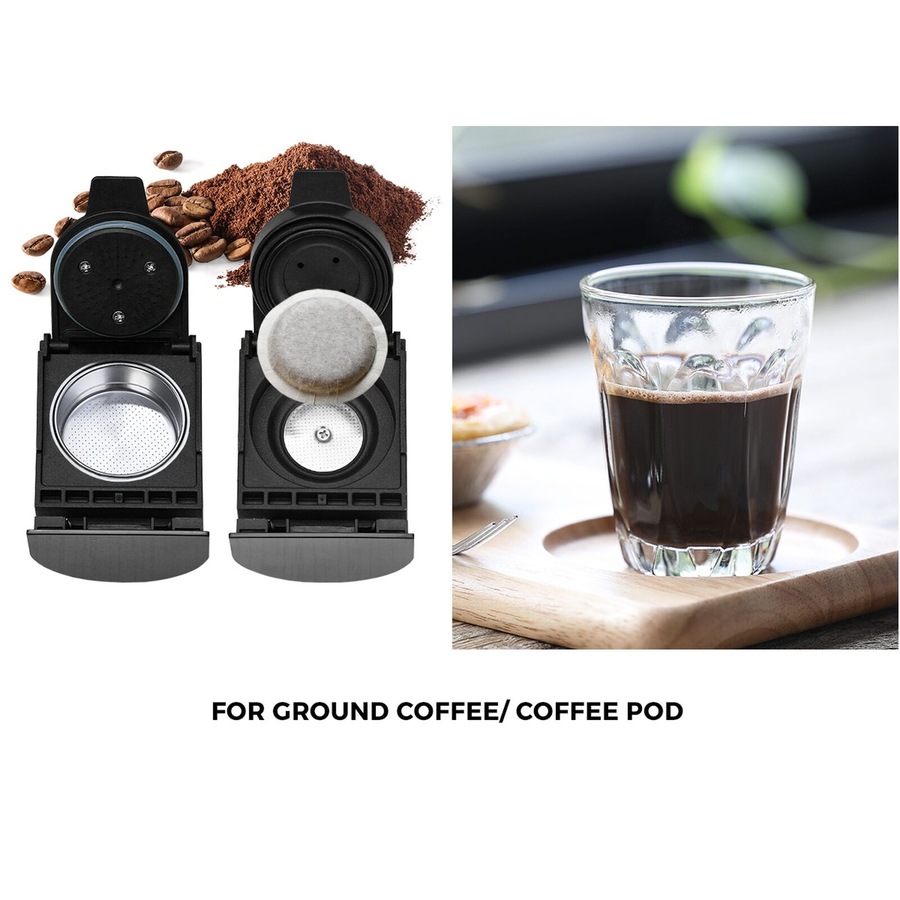 Vevare 5 in 1 Capsule Coffee Machine 19 Bar Nespresso Dolce-Gusto Pod K-Cup Maker