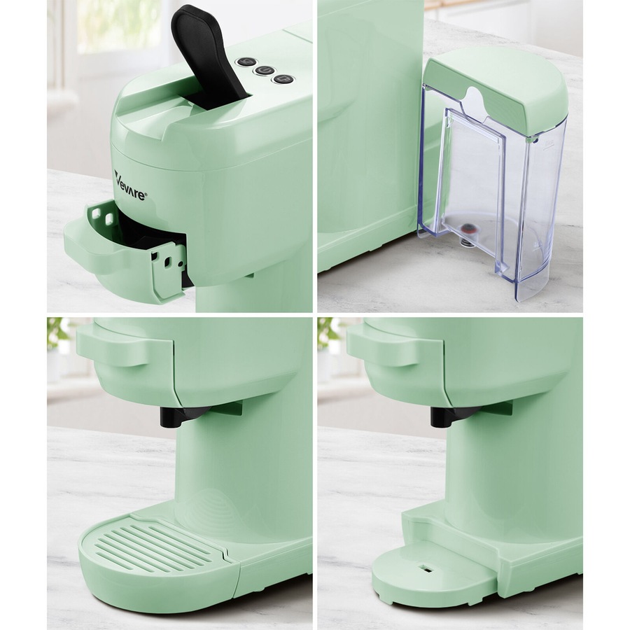 Vevare Capsule Coffee Machine 19 Bars 3 in 1 Espresso Nespresso/Dolce-Gusto Maker Mint