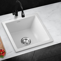 Welba Kitchen Sink 45x45cm Granite Stone Kitchen Sinks in White