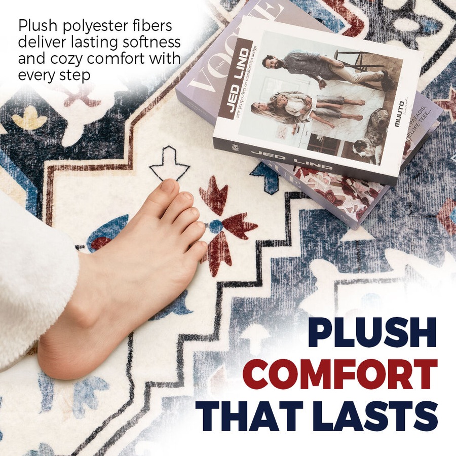 ZUNI Floor Rug Fluffy Area Rugs Soft Carpet Living Room Bedroom Pad 120x160cm